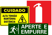 sinalização de emergência